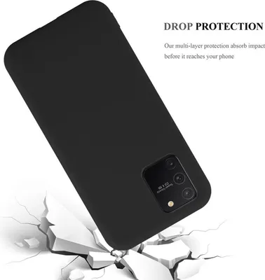 Obrázok produktu pre Cadorabo puzdro pre Samsung Galaxy A91 / S10 LITE / M80s ochranné puzdro v čiernej farbe puzdro na mobilný telefón TPU silikónový kryt