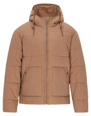 Produktbild von Jacke für Herren mit Kapuze und Kordelzug, Stehkragen, Sand, Größe M