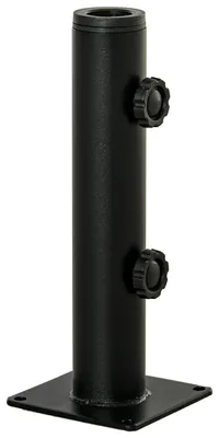 Immagine prodotto di Base Supporto per Ombrellone da Terrazza 12x12x30 cm in Metallo Nero