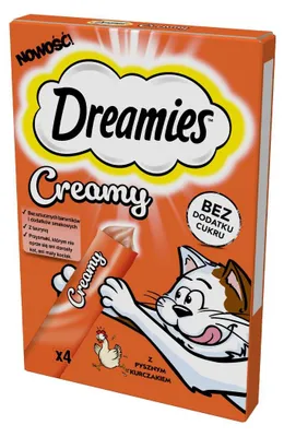 Obrázek produktu pro Kočičí pamlsky Dreamies s lahodným kuřetem 4x10g