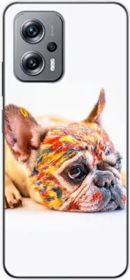 Produktbild von König Design Hülle kompatibel mit Xiaomi Redmi K50i Kunststoff Soft Handyhülle - Handy Case Bulldogge Bunt