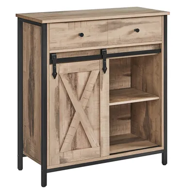 Produktbild von VASAGLE Sideboard Kommode, 70 x 30 x 80 cm, mit Schublade, mit Schiebetür