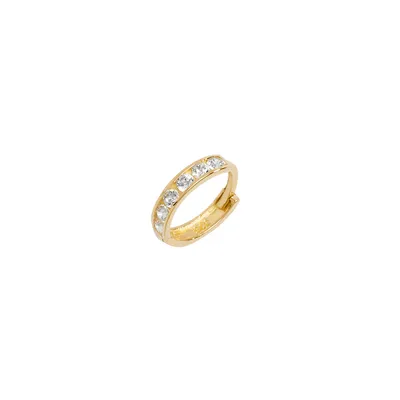 Image de Boucle d’oreille cartilage unique Femme Or 375/1000 avec Oxyde de Zirconium - 8mm*2mm; TRS25976