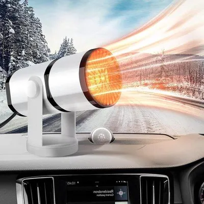 Image de Chauffage de voiture 12 V 150 W avec ventilateur 2-en-1 à chauffage rapide