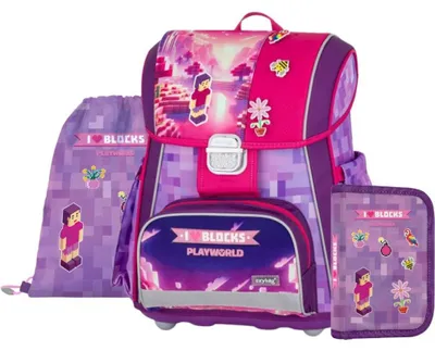 Image de Set scolaire OXYBAG 3 pièces Premium Playworld Girl