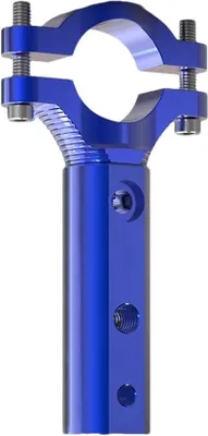 Zdjęcie produktu dla Uchwyt na kierownicę motocykla – uchwyt na kierownicę – montaż oświetlenia – regulowany – 7,6 x 5,6 cm – niebieski