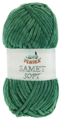 100g Strickgarn Samet Soft Chenille-Strickgarn Samtwolle Strickwolle grün