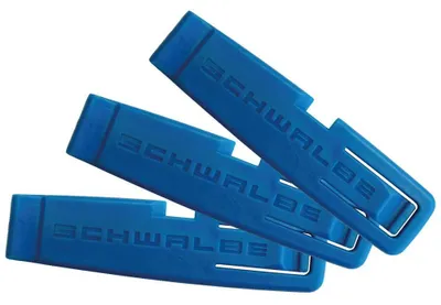 Produktbild von Fahrradreifenheber, 3 Stück, mit Ventilschlüssel und Klemmfunktion – Reifenheber – Fahrradwerkzeug