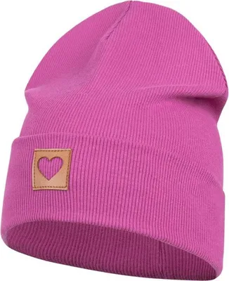 Produktbild von Smarilla Mütze Mädchen Damen Kinder Beanie gerippt, Gr. 50-52, Fuchsia