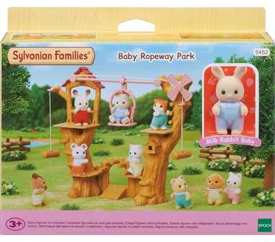 Immagine prodotto di Miniature Figurine - SYLVANIAN FAMILIES - The Baby Zip Line - Henry the Cream Baby Bunny - Multicolor