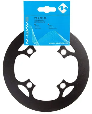 Productafbeelding van Kettingbeschermer fiets - Aluminium - 104 mm - 46 tanden - Zwart