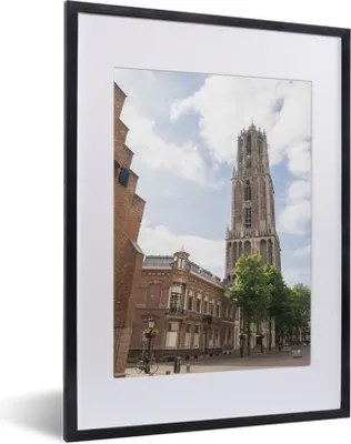 Produktbild von MuchoWow® MuchoWow® Gerahmtes Poster Ansicht - Domtoren - Utrecht 30x40 cm - Poster mit zchwarzem Bilderrahmen - Wandposter Schlafzimmer