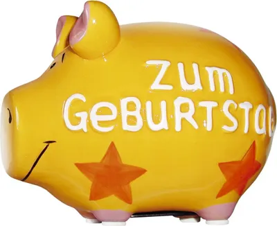 Produktbild von KCG 100845 Spardose Schwein "Zum Geburtstag" - klein