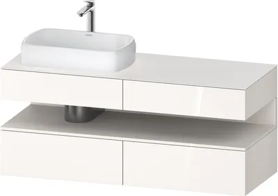 Produktbild von DURAVIT QA4765084220000 QTG KWTU WH Ek. 1400x550x600 Wß Hgl.
