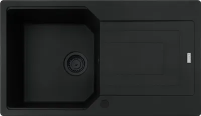 Immagine prodotto di FRANKE URBAN UBG 611-86 lavello in BLACK MATT - BLACK COLLECTION con manopola eccentrica in acciaio inox / dimensione foro 840 x 480 mm R15 / lavello in granito