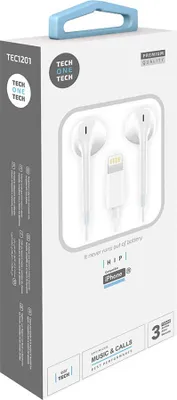 Image de Casque Lightning Blanc Connectivité Apple Lightning - Tech One Tech