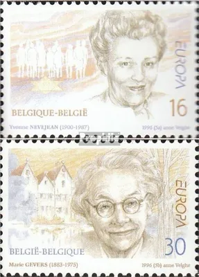 Produktbild von Briefmarken Belgien 1996 Mi 2688-2689 (kompl.Ausg.) gestempelt Berühmte Frauen