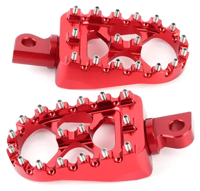 Obrázek produktu pro Univerzální opěrka nohou pro motocykly, pedál 10 mm, průměr pro montáž, CNC hliníková slitina, vhodná pro DynaRed