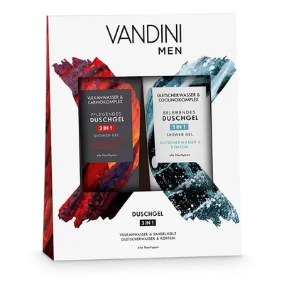 Obrázek produktu pro Dárková sada Aldo Vandini Men Duo se speciálním sprchovým gelem 3 v 1 400 ml