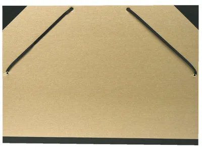 Image de Classeur Exacompta, format 32x45 cm, avec élastique de maintien, en carton naturel