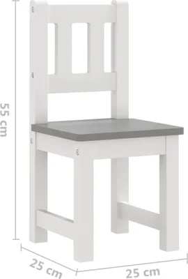 Zdjęcie produktu dla VidaXL 10409, MDF, Szary, Biały, 3 szt., 3 szt.