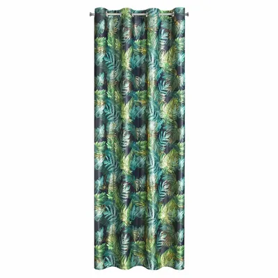 Produktbild von Zasłona DAVOS 140x250 cm czarno zielona