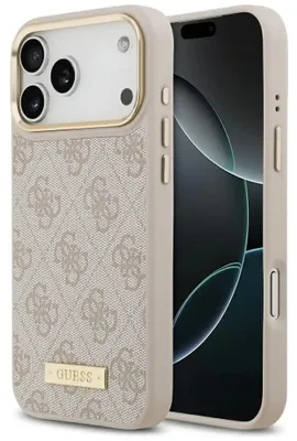 Obrázok produktu pre Etui Guess 4G Logo Plate Magsafe Do Iphone 17 Pro Max Różowy