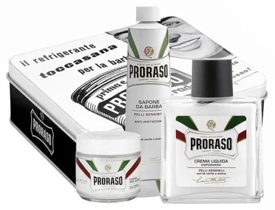 Image de Coffret de rasage classique pour peaux sensibles Blanc