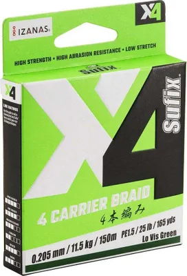 Produktbild von Sufix X4 Geflochtene Schnur 200 M Durchsichtig 0.104 mm Durchsichtig 0.104 mm