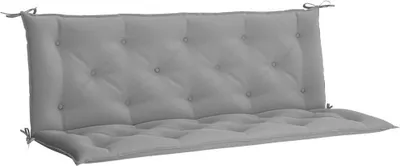 Zdjęcie produktu dla vidaXL Poduszka na ławkę ogrodową szara 150x(50+50)x7 cm tkanina Oxford