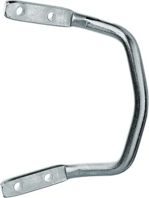 Zdjęcie produktu dla Alberts 307646, uchwyt do drzwi, ocynkowany galwanicznie na kolor niebieski, wymiary 120 x 75 mm