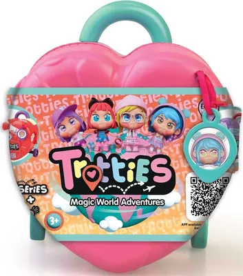 Produktbild von Play-Doh Puppen Spielzeug MINI TROTTIES TROLLEYS Mia Reisekoffer
