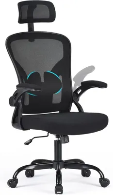 Immagine prodotto di Sedia ergonomica regolabile in altezza, ideale per ufficio o scrivania, con poggiatesta