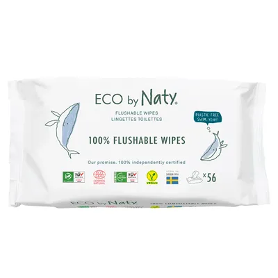 Produktbild von Eco by Naty Feuchtes Toilettenpapier - 56 Stk.