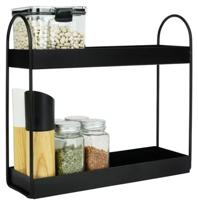 Produktbild von 2-stöckiger Küchenorganizer - Schwarz