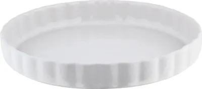 Produktbild von Ø 29 cm TARTEFORM Keramik Quicheform Kuchenform Backform Obstkuchenform Weiß