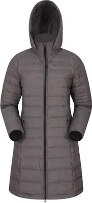 Immagine prodotto di Mountain Warehouse - Giacca trapuntata lunga "Furnace" da donna MW1801 (34 DE) (Grigio scuro)