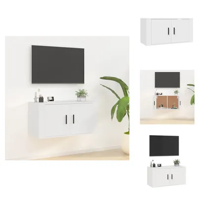 Obrázek produktu pro vidaXL Nástěnná TV skříňka bílá 80x34,5x40 cm - TV nábytek