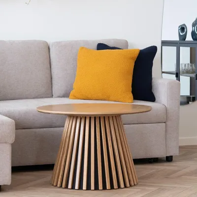 Productafbeelding van House Nordic Salontafel Osaka Eikenfineer Naturel Ø70x45cm