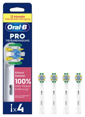 Produktbild von Oral-B Pro Tiefenreinigung 4er Aufsteckbürsten
