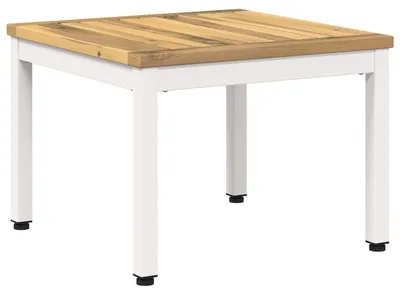 Productafbeelding van Salontafel, wit, 50 x 48,5 x 36 cm, massief acaciahout