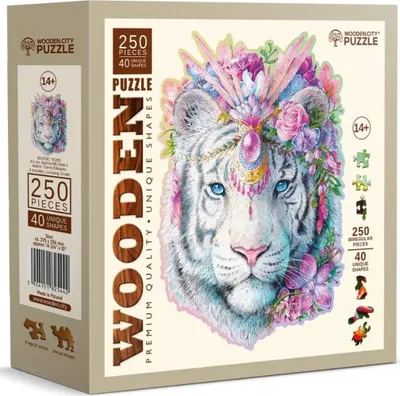 Produktbild von Holzpuzzle Tier Mystischer Tiger 250 Teile