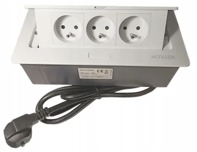 Produktbild von Orno OR-GM-9010/W Einbau-Steckdosenleiste 3-fach 3680W weiß