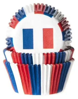 Produktbild von 50 Muffin Förmchen Frankreich Flagge