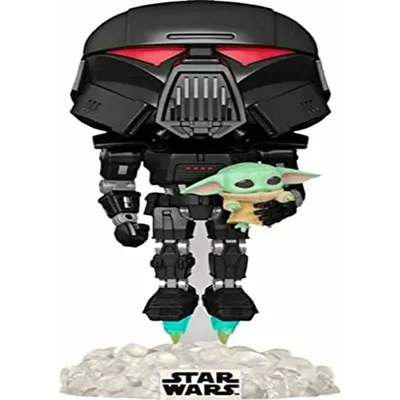 Zdjęcie produktu dla Funko POP! Star Wars Dark Trooper z figurką Grogu Exclusive 488