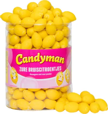 Produktbild von Candyman Sour fizzy lemons 200 x 6.5 grams