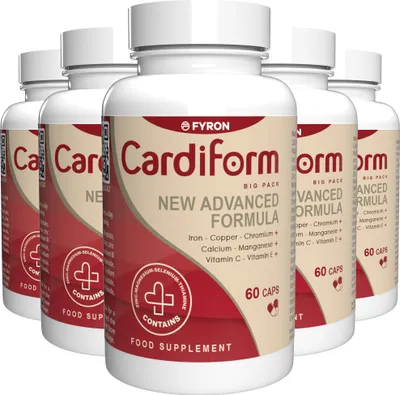 Zdjęcie produktu dla Cardiform - 300 kapsułek (5x 60 kapsułek), opakowanie 5 sztuk