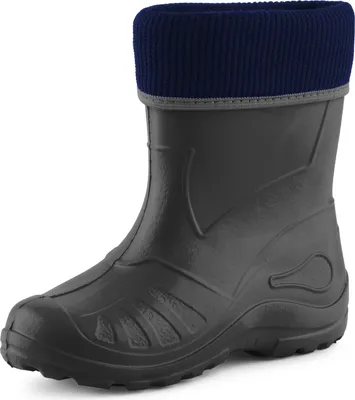 Produktbild von Ladeheid Kinder Mädchen Jungen Federleichte Eva Thermo Gummistiefel Gefüttert KL058 (Graphit, 32)