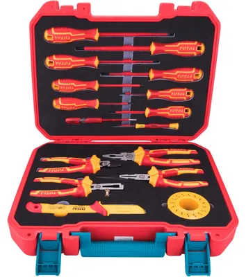 Imagen del producto de Kit de herramientas para electricistas Total THKITH1601 - 16 piezas - 1000V - Certificación VDE