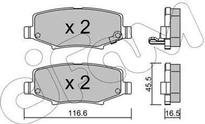 Produktbild von CIFAM Bremsbeläge Satz Hinten Bremsklötze für JEEP WRANGLER III (JK) 822-863-0